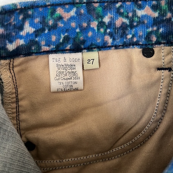 Rag & Bone/JEAN - Super Cute Patterned Corduroy-Like Jean - Picture 6 of 6